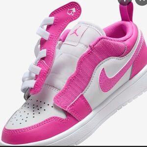 Toddler Pink and White Nike Jordan Shoes